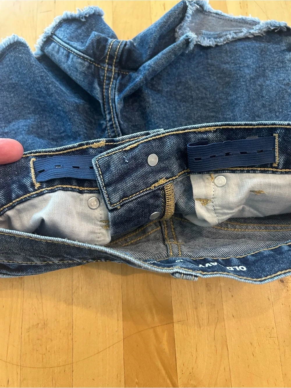 Old Navy Girls High Rise Button Fly Denim Cutoff Shorts Size 10